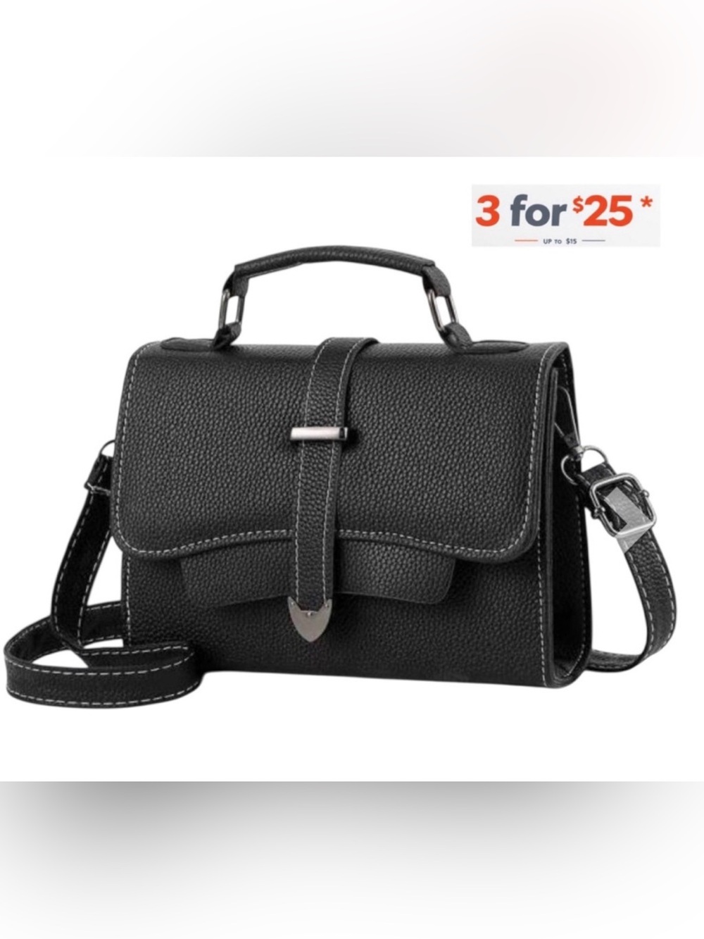 Elegant Black Women's crossbody Handbag